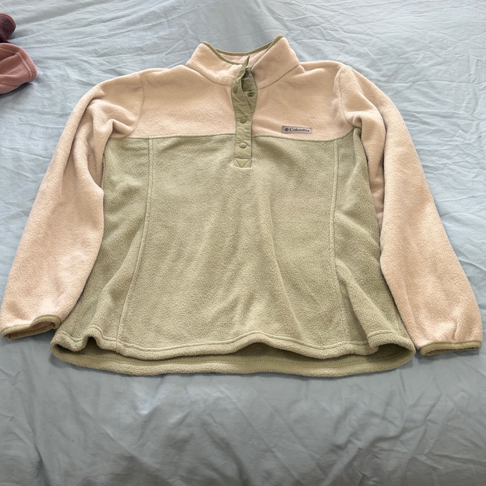 Columbia Women's Fleece Snap Neck Lot of 2 Medium Like New - Picture 5 of 7